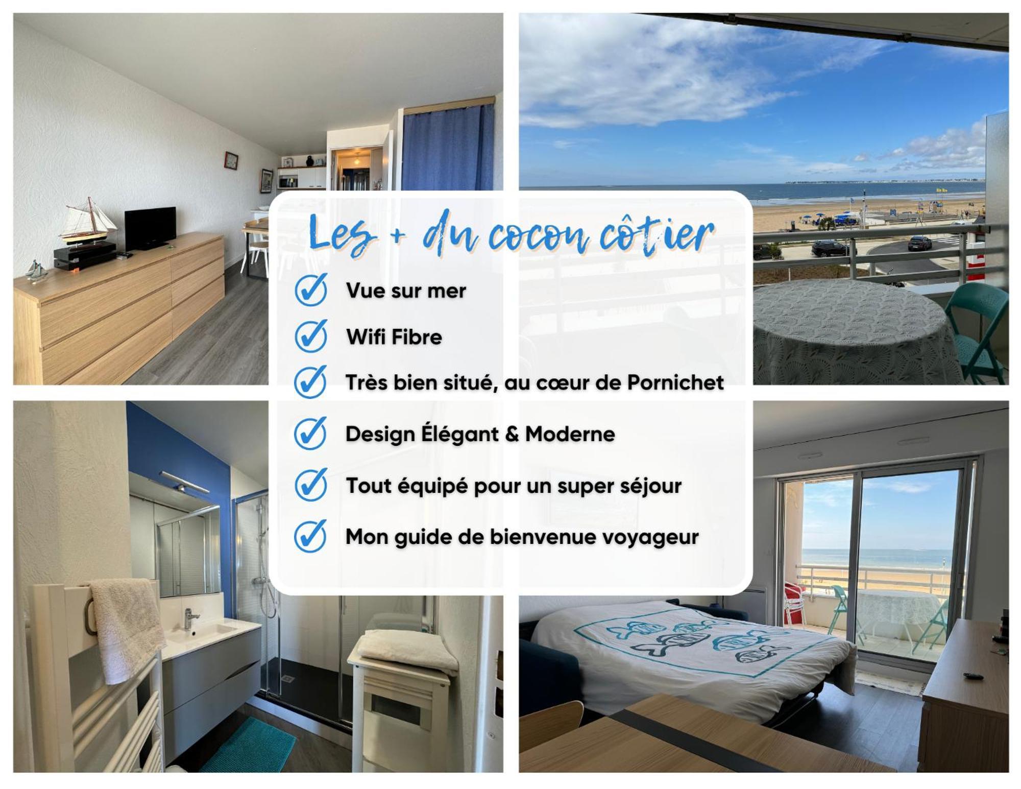 Cocon Cotier - Vue Sur Mer - Parking - Proche De La Thalasso - Terrasse Pornichet Εξωτερικό φωτογραφία